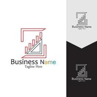 zakelijke marketing en financiën vector logo concept sjabloonontwerp