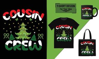 kerst t-shirt citaat, kerst t-shirt ontwerp, typografie vector een mok, en grappige kerst klaar om af te drukken