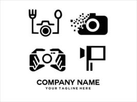 een verzameling unieke camera-logo-banden vector