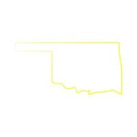 Oklahoma kaart geïllustreerd vector