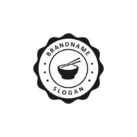 vectorafbeelding van restaurant logo ontwerpsjabloon vector