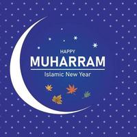 gelukkig muharram islamitisch nieuwjaar vector