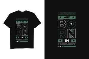 zwart modern inspirerend t-shirtontwerp met citaat vector