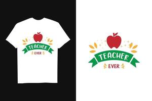 gelukkig lerarendag t-shirtontwerp vector