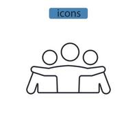 empathie pictogrammen symbool vectorelementen voor infographic web vector