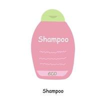 haarverzorgingsproducten roze shampoo. vector