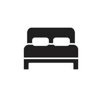 bed pictogram vector logo ontwerp vlakke stijl illustratie