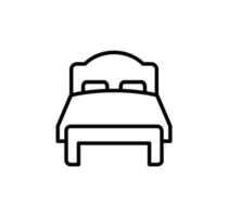 bed pictogram vector logo ontwerpsjabloon