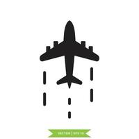 vliegtuig pictogram vector logo ontwerpsjabloon