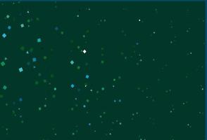 lichtblauwe, groene vectorachtergrond met lijnen, cirkels, ruit. vector