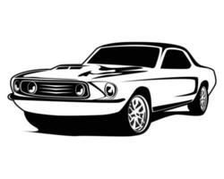 muscle car logo - vectorillustratie vector