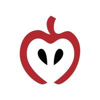 vers appel logo concept. fruit logo vector