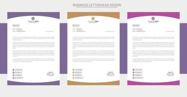 creatief a4 zakelijk briefpapier, drukklaar ontwerp vector