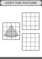 kopieer de afbeelding met watermeloen. werkblad voor kinderen vector