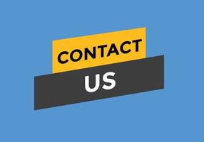 neem contact met ons op tekst knop. webknopsjabloon neem contact met ons op vector