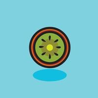 fruit cartoon afbeelding. platte cartoonstijl vector