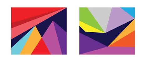 full colour geometrisch ontwerp voor sjabloon, achtergrond vector