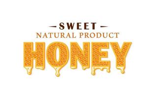 stromen honing met honingraat