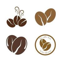 koffieboon pictogram vector