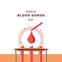 wereld bloeddonor dag illustratie vector