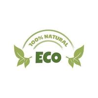 eco-label, logo. biologisch, natuurlijk productconcept. vector