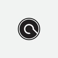 eerste letter g cirkel monogram logo ontwerp. vector