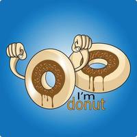 leuke en heerlijke donuts vector