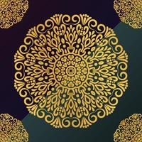 luxe islamitische gouden kleur mandala ontwerp achtergrond ontwerp islamitisch ornament vector