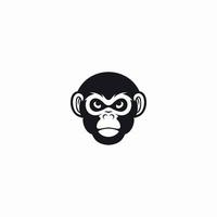 gorilla gezicht logo vector pictogram illustratie