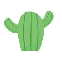 schattige cactus of succulent, vectorbeeldverhaalillustratie in vlakke stijl vector