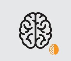hersenen logo ontwerp vector
