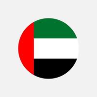 land verenigde arabische emiraten. vlag van de verenigde arabische emiraten. vectorillustratie. vector