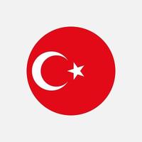 land turkije. turkije vlag. vectorillustratie. vector