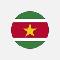 land suriname. surinaamse vlag. vectorillustratie. vector