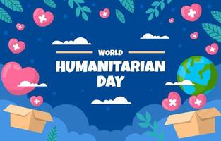 wereld humanitaire dag feest achtergrond vector