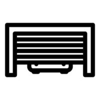 auto garage pictogram op een witte achtergrond. vectorillustratie. vector