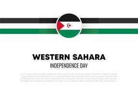 onafhankelijkheidsdag in de westelijke sahara voor nationale viering op 27 februari vector