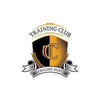 trainingsclub logo ontwerp vector