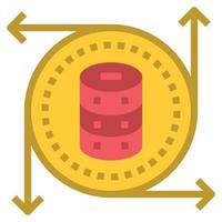 database plat pictogram vrctor. vector