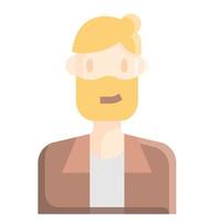 mensen pictogram man hipster vector. vector