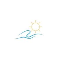 water golven logo pictogram ontwerp sjabloon illustratie vector