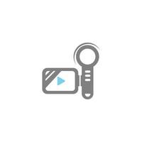 videocamera, film camera pictogram illustratie vector