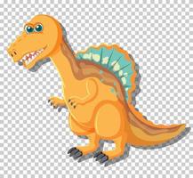 schattige spinosaurus dinosaurus geïsoleerd vector