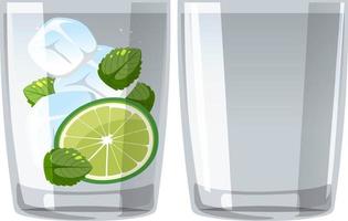 mojito cocktail in het glas vector