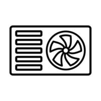 airconditioning pictogram vector ontwerpsjabloon