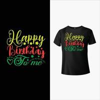 geboortedag t-shirt ontwerp vector