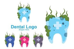 tandheelkundige gezondheid logo vector, houden en verzorgen van tanden, ontwerp voor zeefdruk, bedrijf, stickers, achtergrond vector