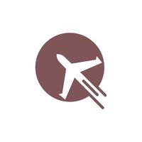 vliegtuig pictogram logo ontwerpsjabloon vector