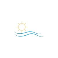 water golven logo pictogram ontwerp sjabloon illustratie vector