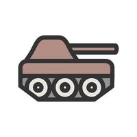 pictogram tank gevuld lijn vector